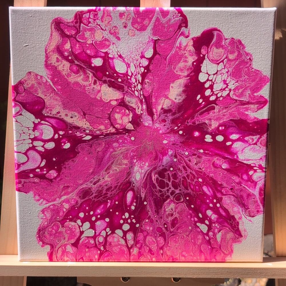 Original Handmade Acrylic Painting Abstract Canvas Art 12×12